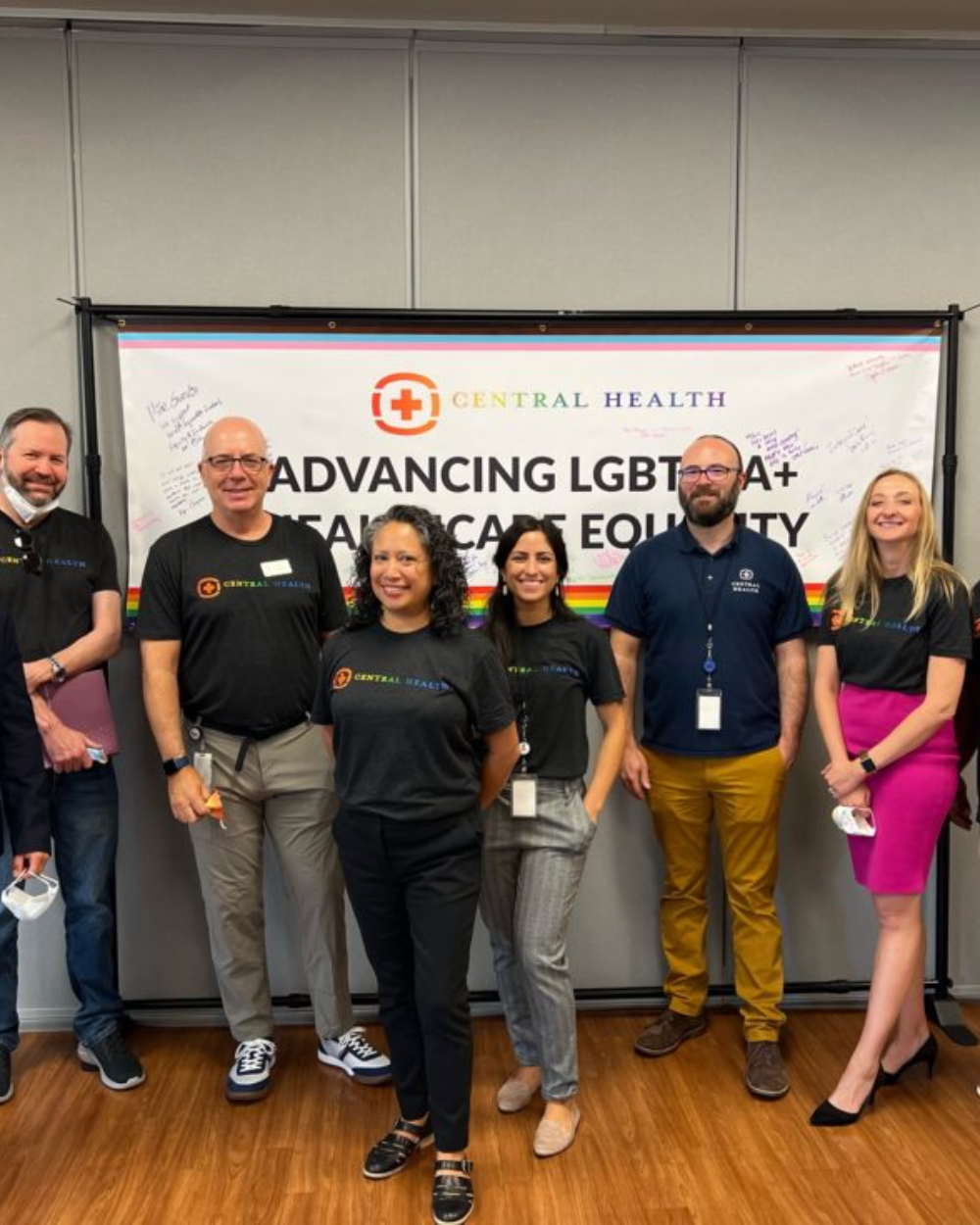 Central Health team at an Advancing LGBTQIA+ Healthcare Equity event in Austin