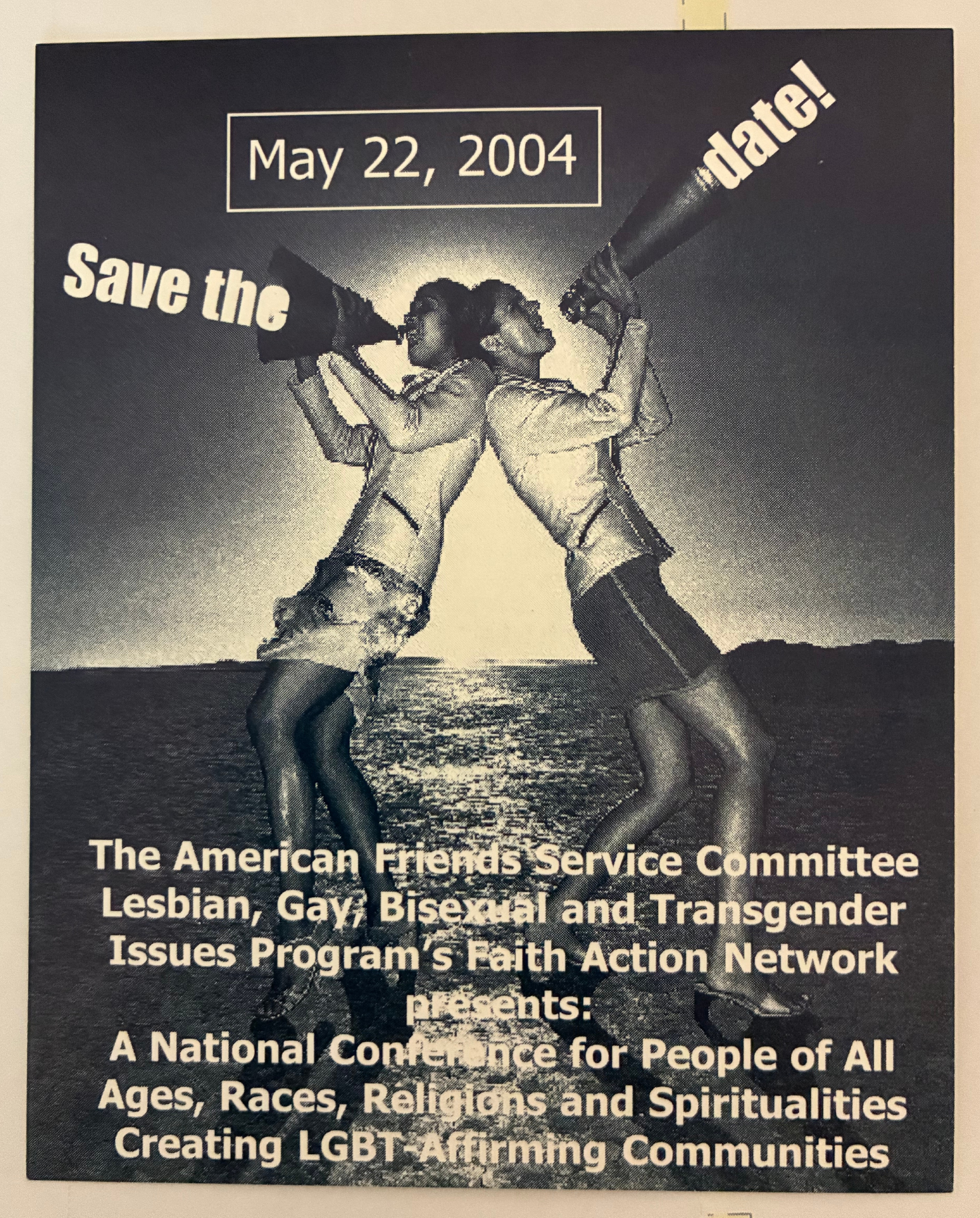 Together in Faith 2004 conference card — presenters and details